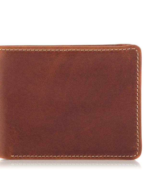 Portfel Slim Wallet na Karty Skóra Jucht Brązowy BW38