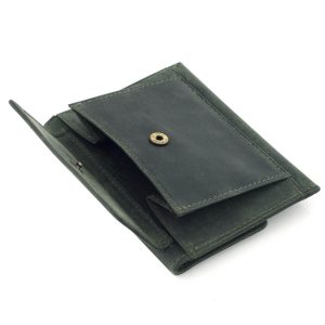 Portfel Slim Wallet na karty i monety męski zielony ZC04