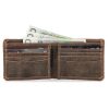 Mały Portfel Slim Wallet na Karty Zamszowy Brąz BW38